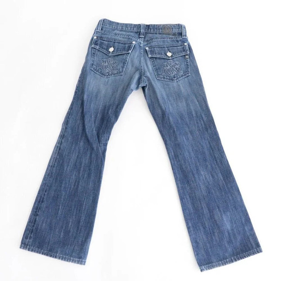 Y2K Rock & Republic Button Fly  Boot Cut Denim Jeans Size 31 - Picture 12 of 15